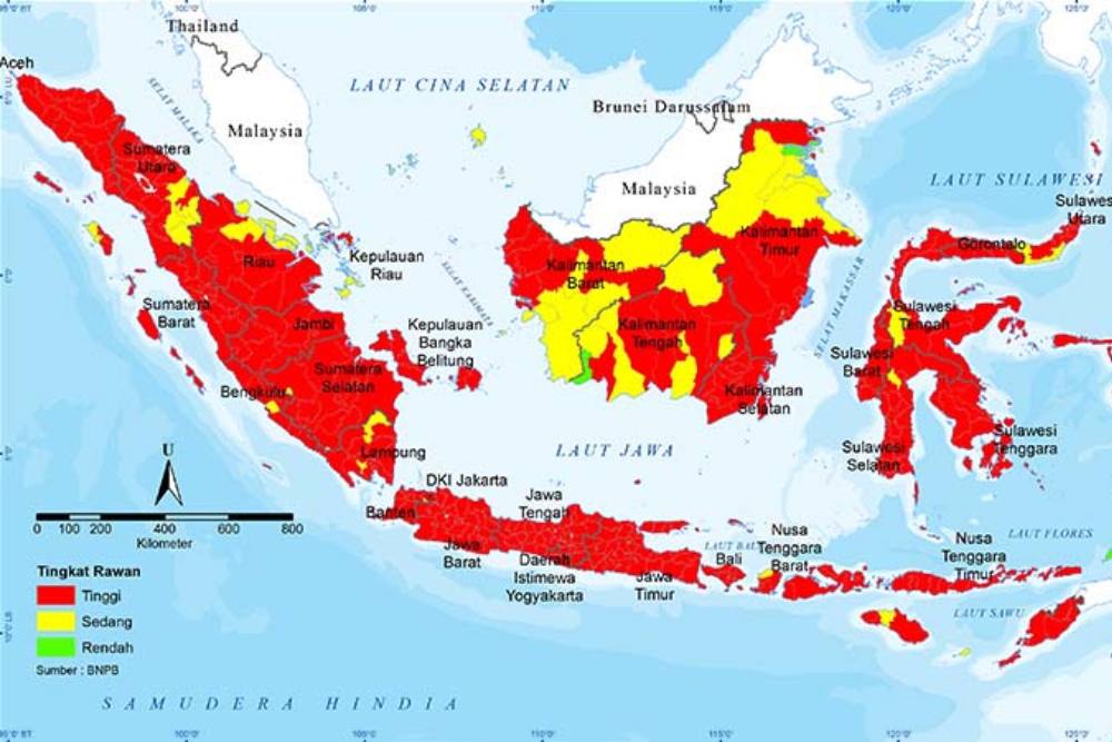Peta Pengaruh Letak Astronomis Indonesia 