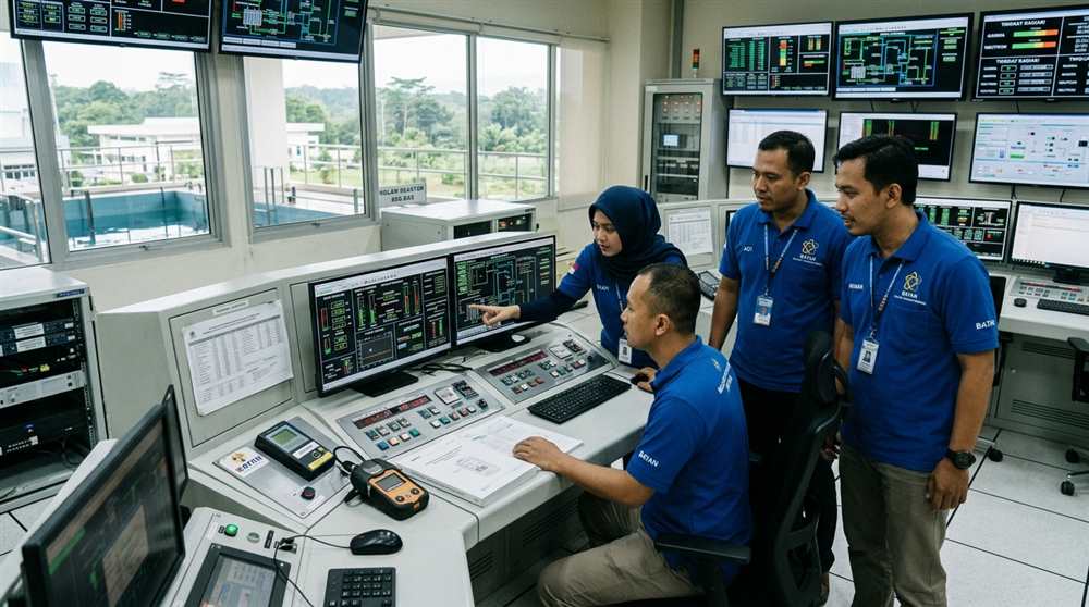 Suasana mahasiswa saintek Undip melakukan praktikum riset terapan di laboratorium modern Tembalang