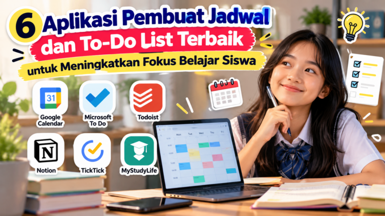 6 Aplikasi Pembuat Jadwal dan To-Do List Terbaik untuk Meningkatkan Fokus Belajar Siswa